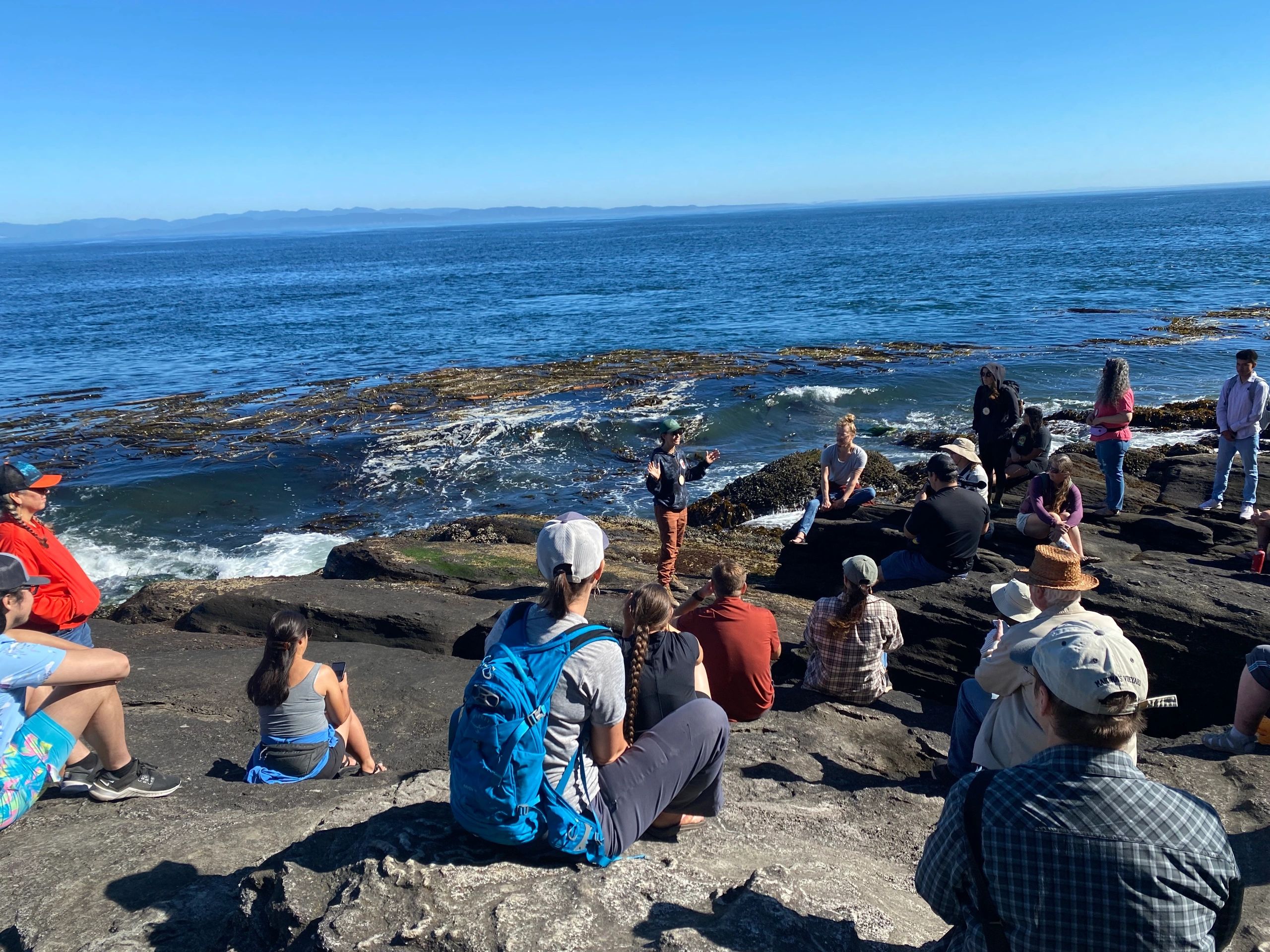 Community gathering on the Pacific Northwest coast